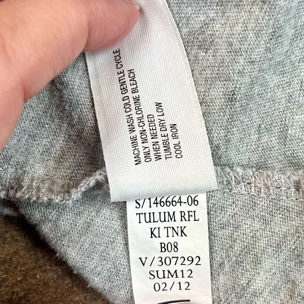 Gap Kids Gray Spaghetti Strap Layered Camisole Tank XXL (14-16)